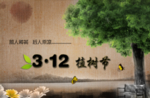 植树节创意海报