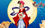 中秋节嫦娥唯美中国风宣传海报
