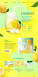 果汁柠檬汁海报网页