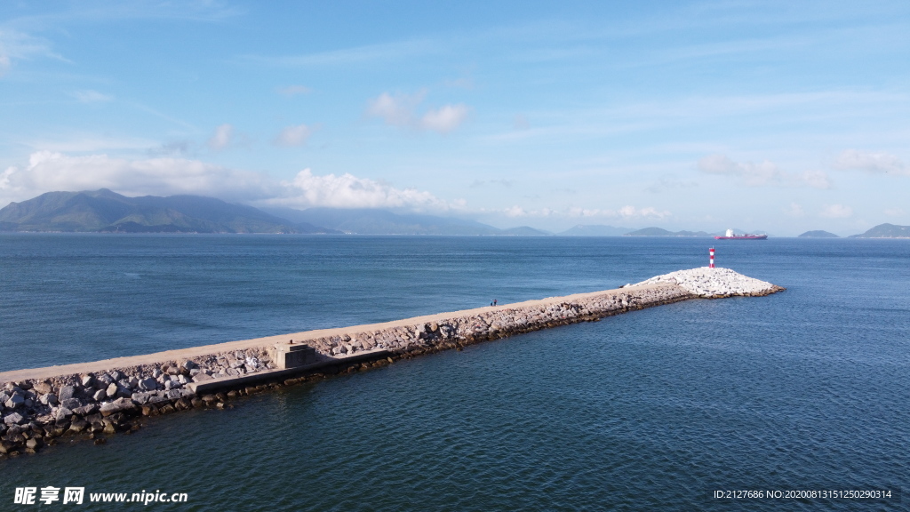 海洋海岛海港灯塔