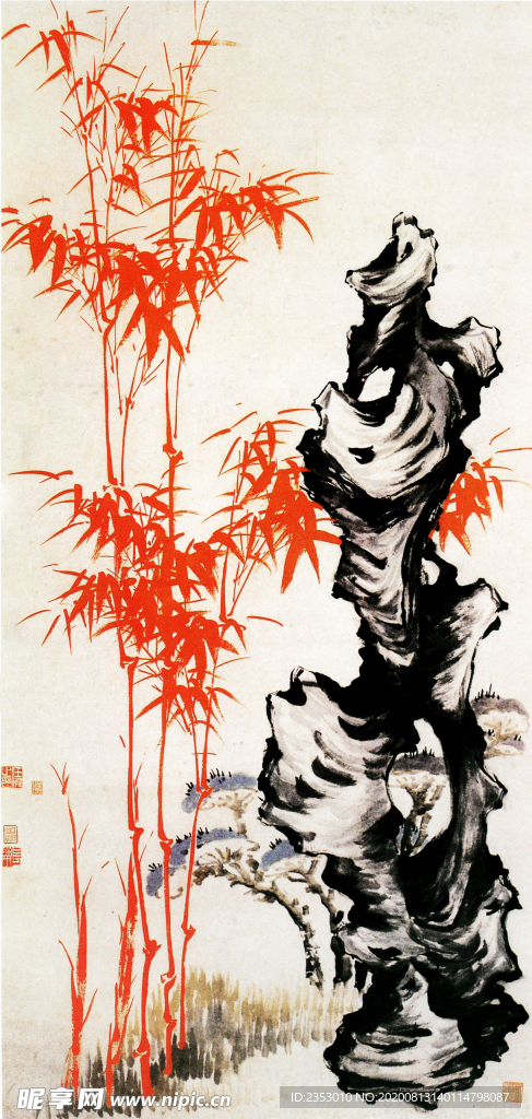 国画竹子图