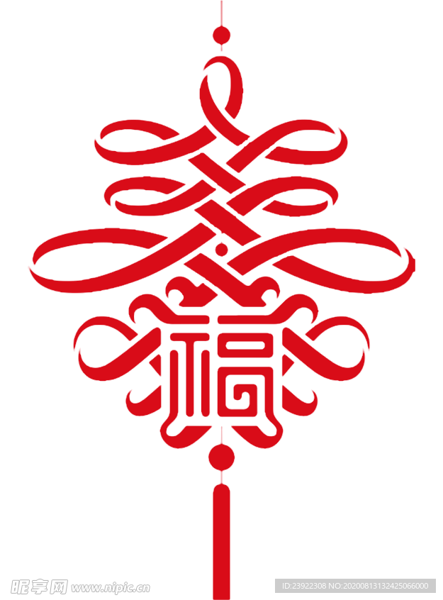 红色中国结png
