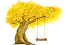 金色树png