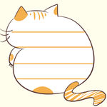 卡通便签猫咪