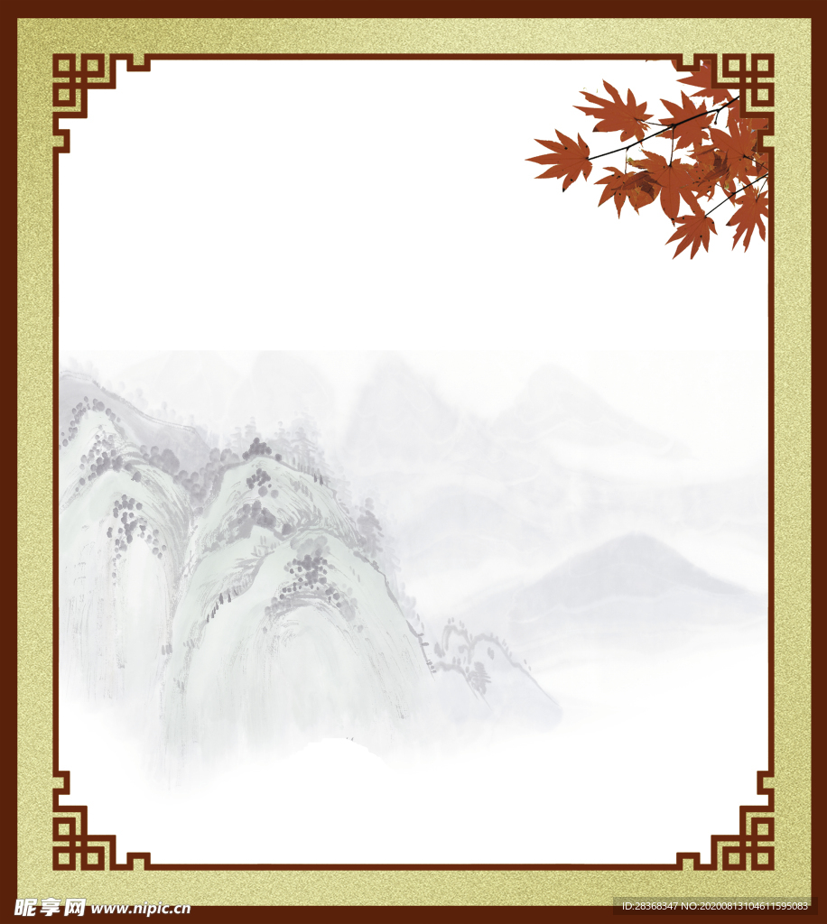 中式边框背景