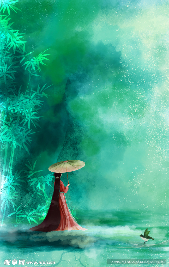 水墨插画