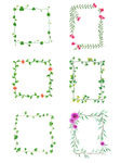 花边 花草边框 花边框
