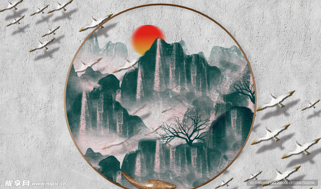 背景墙装饰画