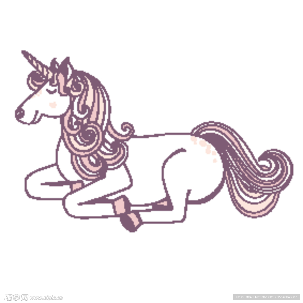 独角兽创意插画