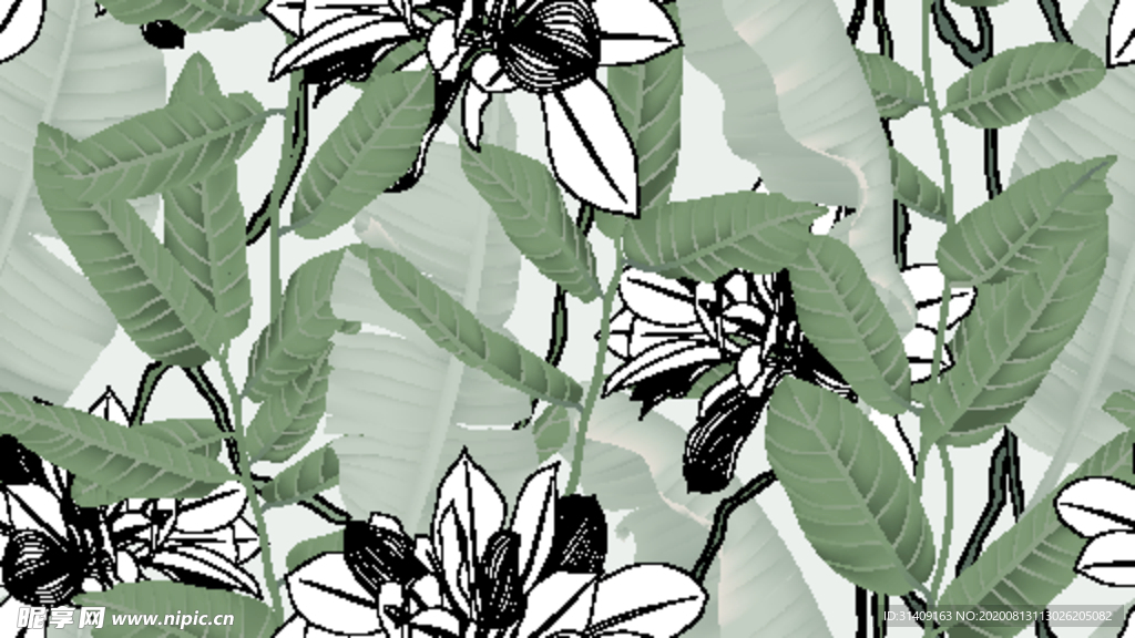 叶子花纹
