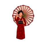 卡通和服女生