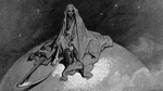 黑白死神素描绘画艺术背景