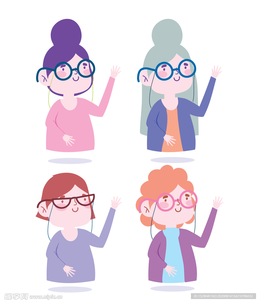 手绘可爱女生