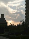 晚霞 欧式建筑