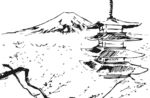 日本 富士山 樱花 金阁寺