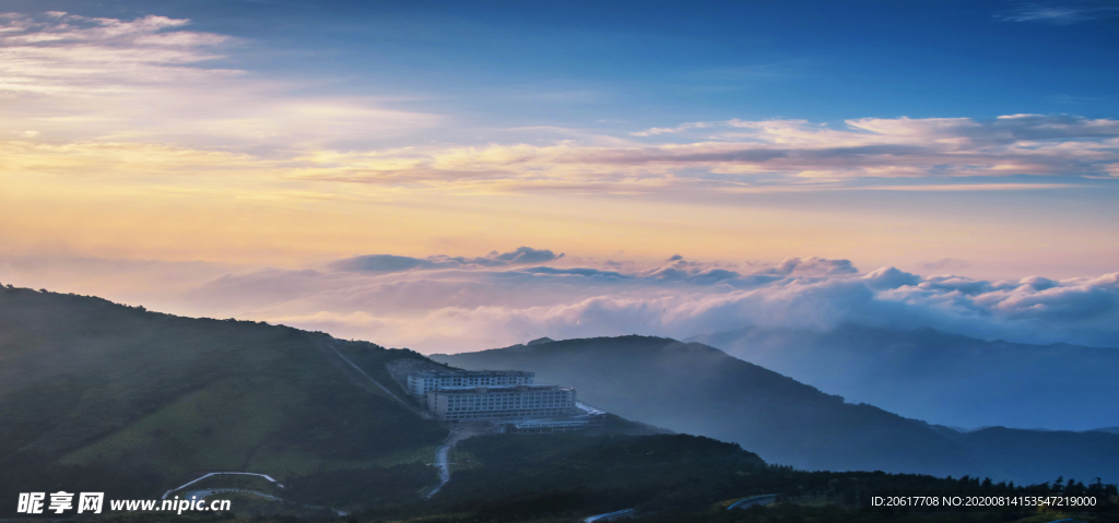 天空素材 风景 山 夕阳