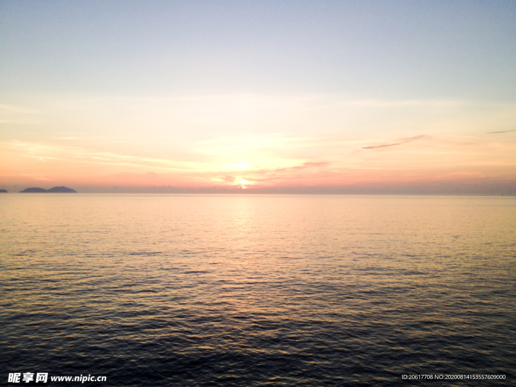 夕阳 天空素材 海边