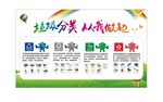 垃圾分类展板