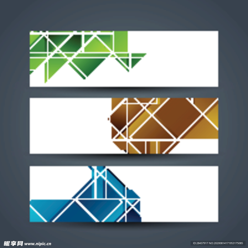 矢量横幅素材