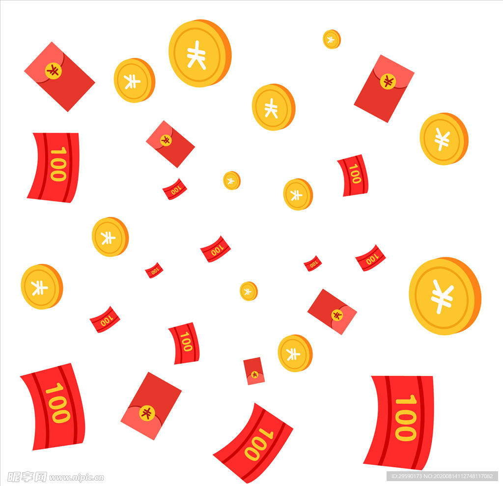 金币图标 红包图标 金融图标