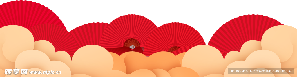 祥云云朵国风合成海报素材