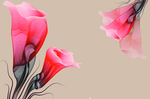 花卉背景墙
