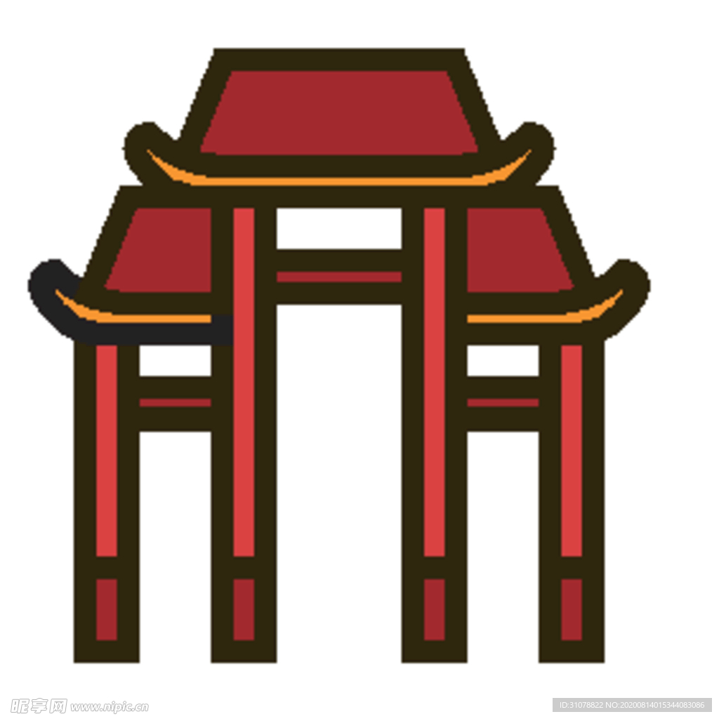 简笔矢量中国文化元素