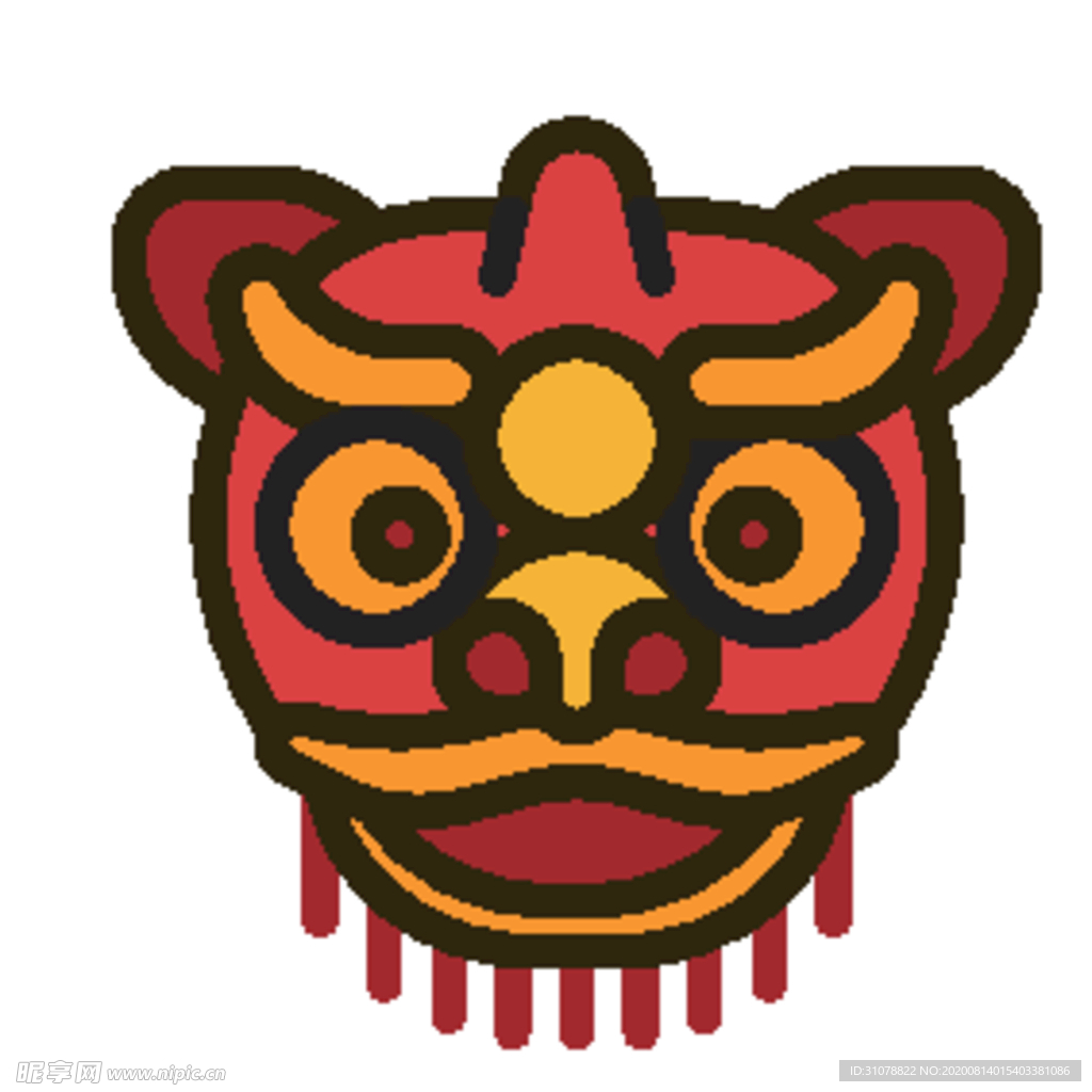简笔矢量中国文化元素