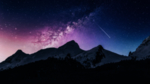群山夜景星空森林风景