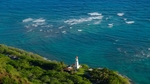 大海灯塔建筑山坡风景