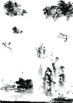 山水画素材