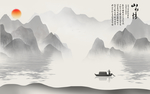 山水画 水墨山水画 意境山水画