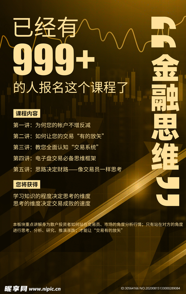 金融思维促销活动宣传海报