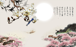 花鸟背景墙
