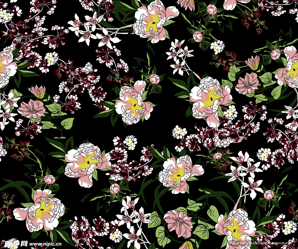 手绘花