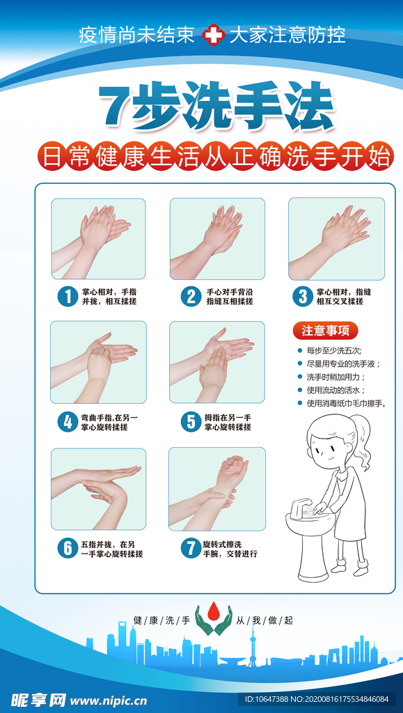 七步洗手法
