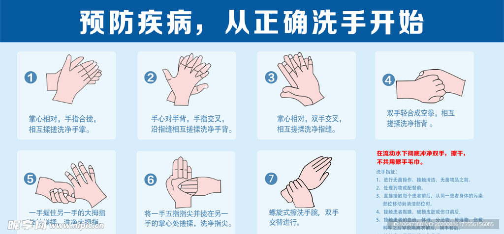 七步洗手法