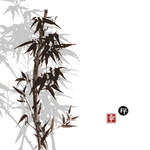 中国风水墨画竹艺术