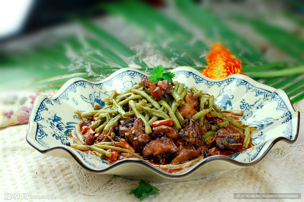 酸豇豆煸鸭