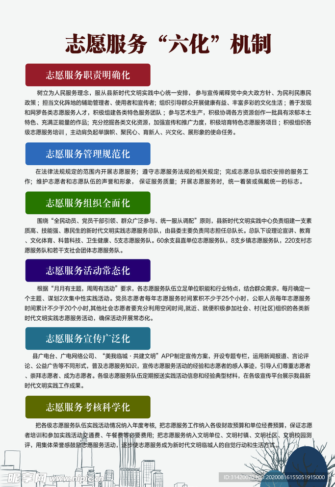 志愿服务六化机制