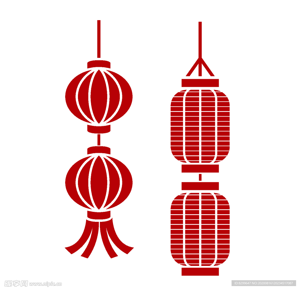 灯笼剪影