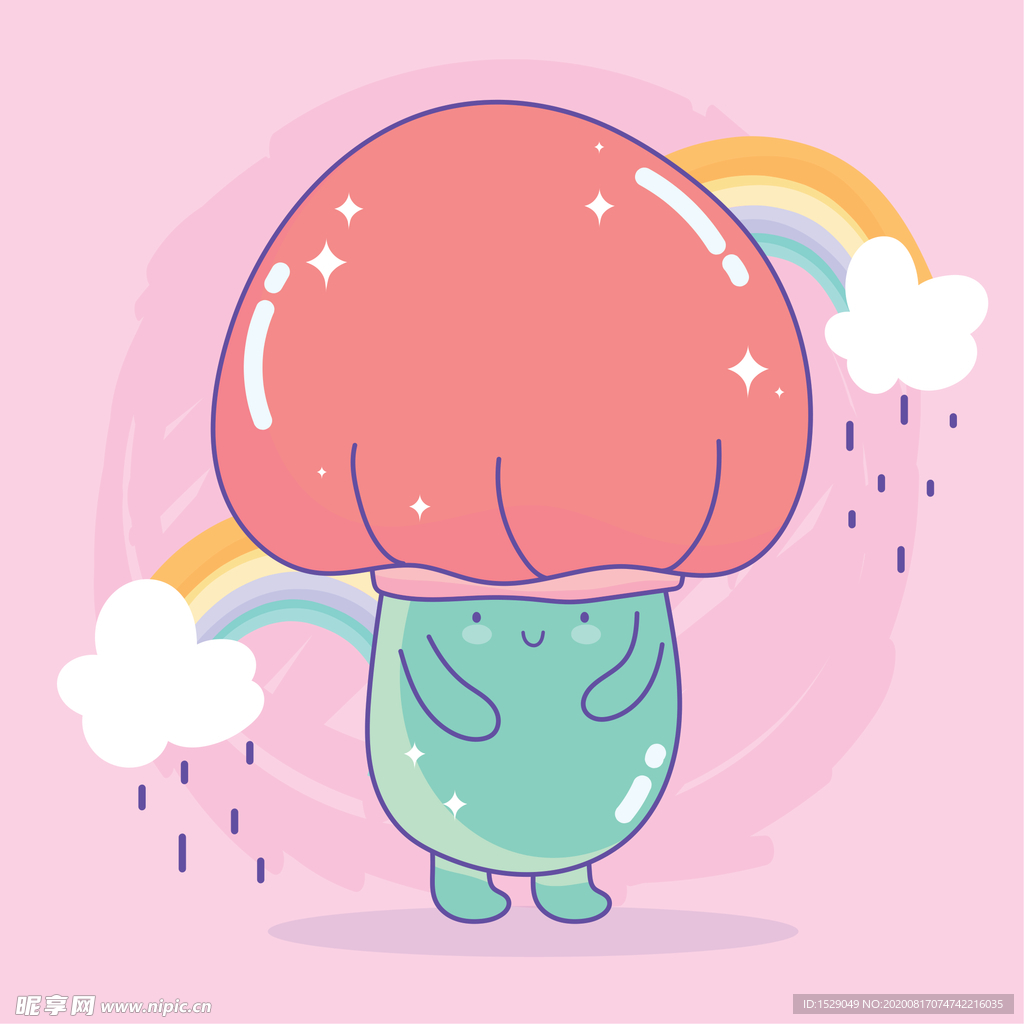 可爱卡通蘑菇