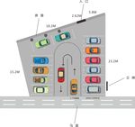 停车场文化-按实际比例一比一