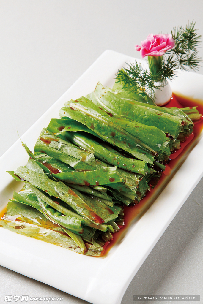 凉拌油麦菜