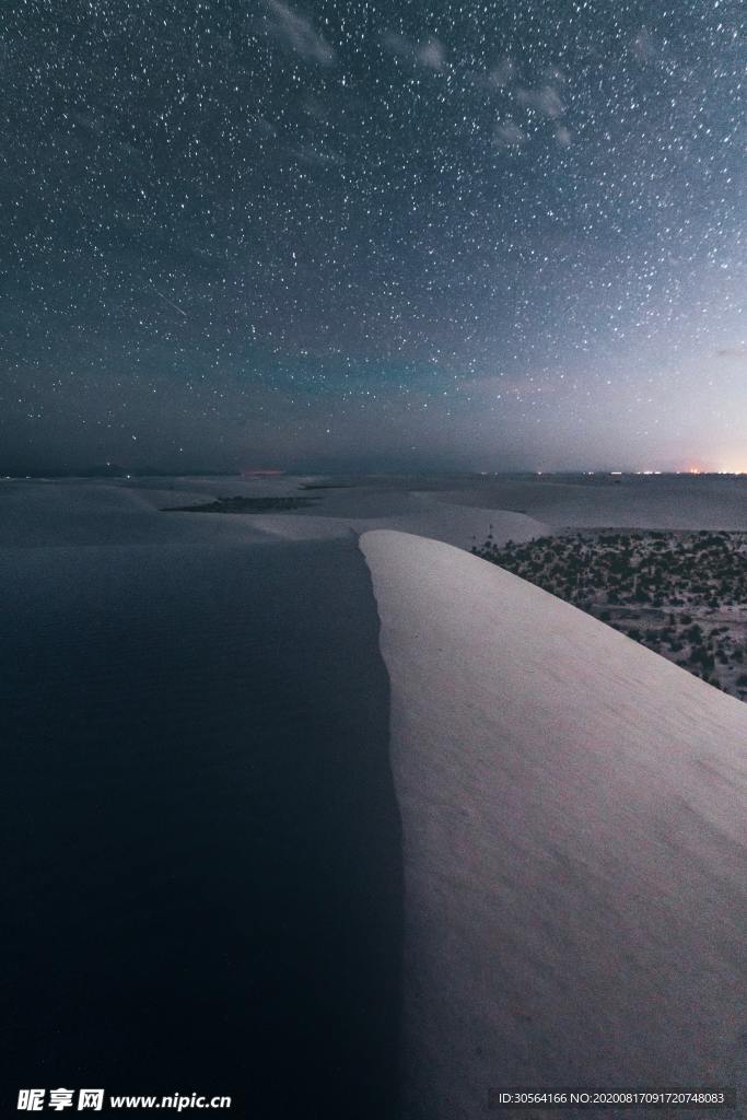 北极南极夜空星空生态背景素材