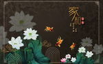 新中式背景墙