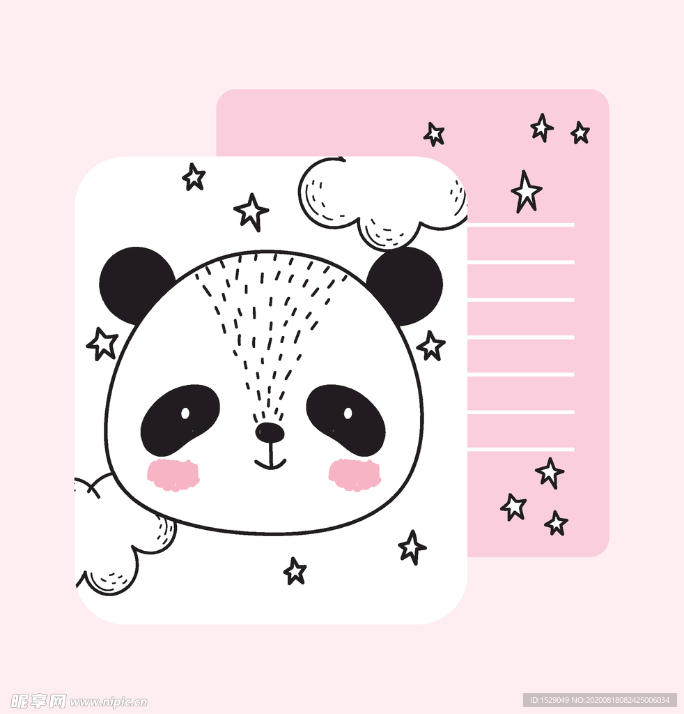 手绘可爱动物