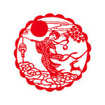 中国传统中秋节剪纸