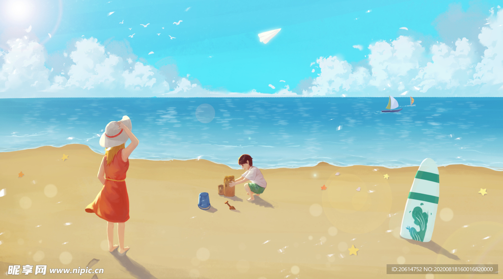 美丽的海滩风景