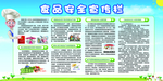 食品安全宣传栏